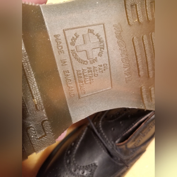 ๐ฌ๐ง VINTAGE NOS Dr Martens Brogue Oxford Wingtips UK MADE! ๐ฌ๐ง Solovair NPS - Picture 6 of 16